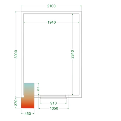 Tefcold Hűtőkamra – 11.24 m³