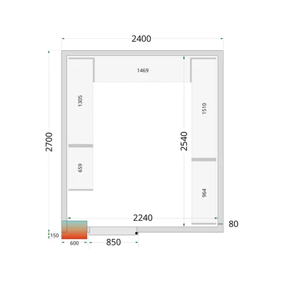 Tefcold Hűtőkamra – 11.6 m³