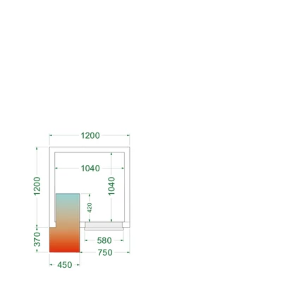 Tefcold Hűtőkamra – 2.2 m³