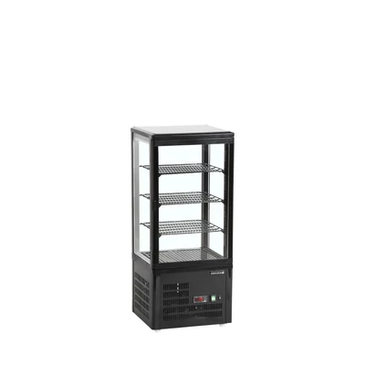 Tefcold Hűtött pultvitin – 78 L – fekete