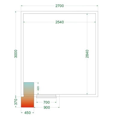 Tefcold Hűtőkamra – 14.72 m³