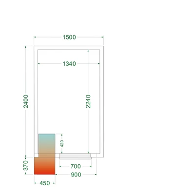 Tefcold Hűtőkamra – 6.12 m³