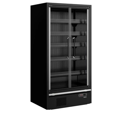 Tefcold Galaxy+ Maxi Fekete Szupermarket többpolcos hűtő – 604 L – 2 ajtós