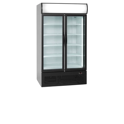 Tefcold Kétajtós bemutató hűtő – 710 L – reklámfelülettel