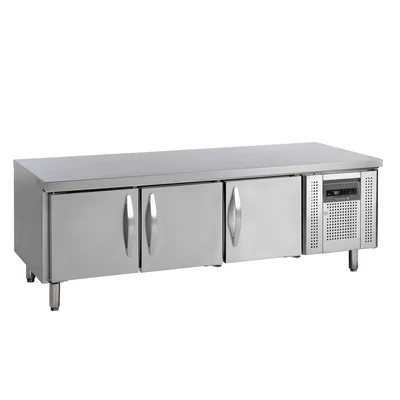 Tefcold Alátéthűtő – 3 ajtós – rozsdamentes
