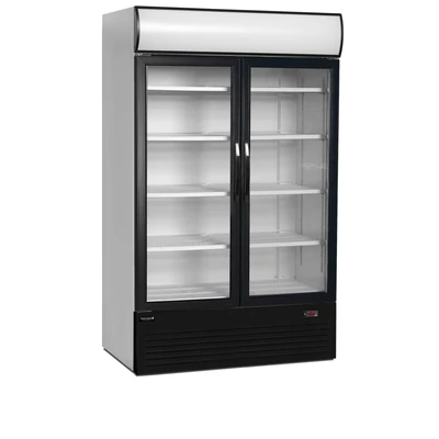 Tefcold Kétajtós bemutató hűtő – 645 L – reklámfelülettel