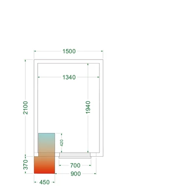 Tefcold Hűtőkamra – 5.3 m³