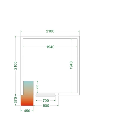 Tefcold Hűtőkamra - 7.68 m³