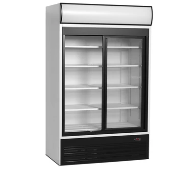 Tefcold Kétajtós bemutató hűtő – 645 L –  reklámfelülettel