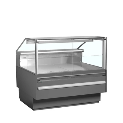 Tefcold Csemegepult – 311 L – Szürke külső, rozsdamentes (inox) belső