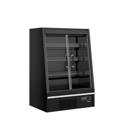 Tefcold Galaxy+ Fekete Szupermarket többpolcos hűtő – 270 L – 2 ajtós