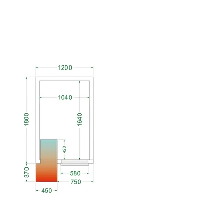 Tefcold Hűtőkamra – 3.48 m³