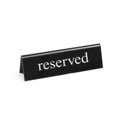 Foglalt Tábla  -reserved- 130x30x(H)38mm