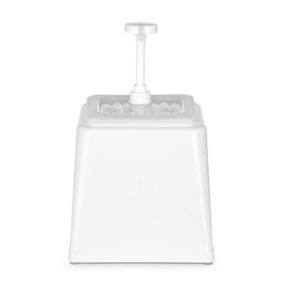 Szószadagoló szivattyúval, HENDI, 2,5L, Fehér, 230x210x(H)250mm