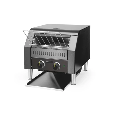 Futószalagos Kenyérpirító dupla, HENDI, Fekete, 230V/2240W, 418x368x(H)415mm