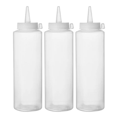 Adagoló flakon készlet - 3 db, 0,35L, Átlátszó, o55x(H)205mm