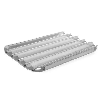 Bagettsütő tálca - 600x400 mm Alu