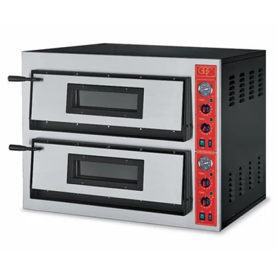 GGF 4+4-es pizzakemence, körbe samottos