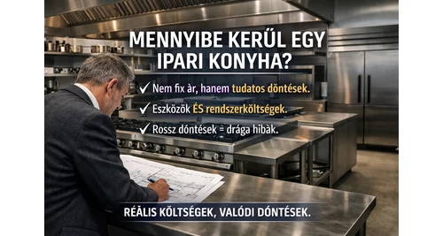 Mennyibe kerül egy ipari konyha valójában? – reális költségek, valódi döntések