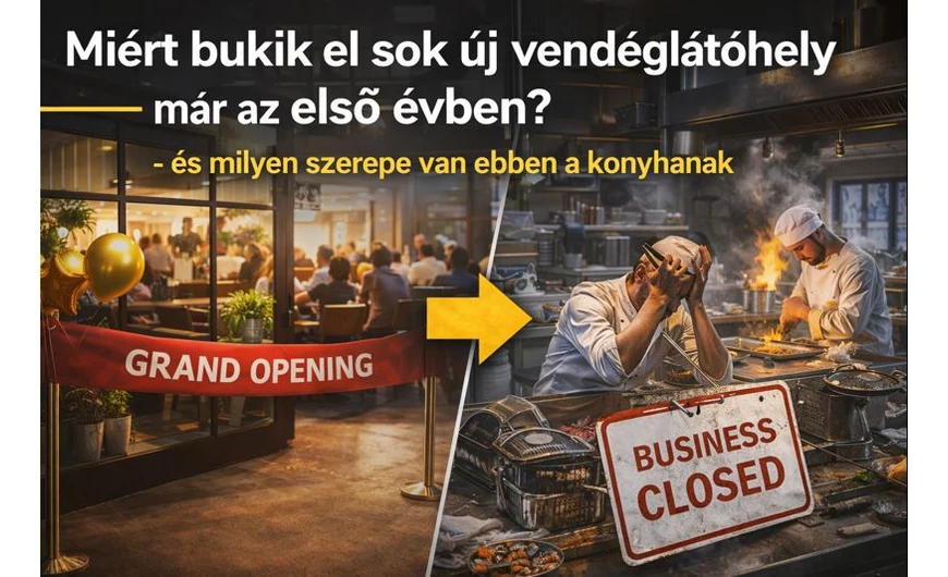 Miért bukik el sok új vendéglátóhely már az első évben? – és milyen szerepe van ebben a konyhának