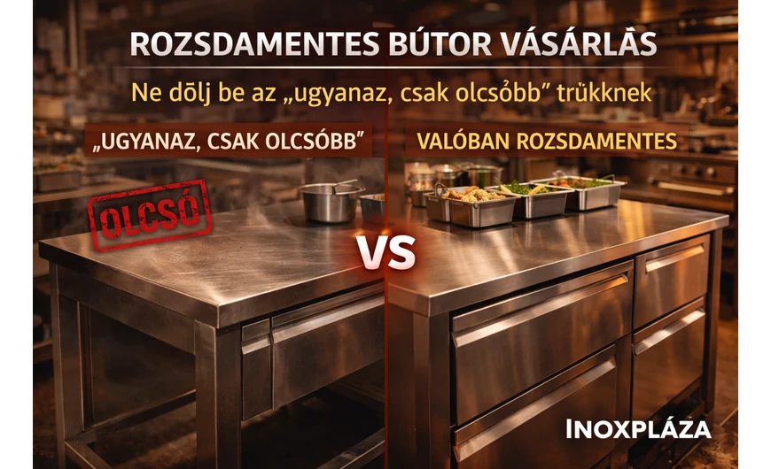 Rozsdamentes bútor vásárlás – hogyan vernek át a piacon (és hogyan kerüld el)